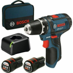 Urbjma&scaron;īna-skrūvgriezis Bosch GSR 12V-15 12 V 2 x aku 2 Ah (060186810F)