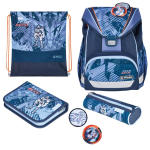 Herlitz UltraLight Plus TechMech school bag set Boy Polyester Blue, Orange