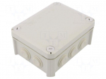 Enclosure: junction box | X: 116mm | Y: 150mm | Z: 67mm | polypropylene