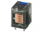 Relay: industrial | Ucoil: 24VDC | 4PDT | 6A/250VAC | 6A/250VDC | socket