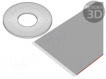 Wire: ribbon | 1.27mm | stranded | Cu | 60x28AWG | unshielded | PVC | grey