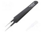 Tweezers | Blade tip shape: sharp | Tweezers len: 113mm | ESD