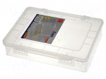 Container: box | 180x149x40mm | white | polypropylene