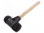 Hammer | 400mm | W: 150mm | 1692g | Size: 60mm | round | caoutchouc