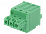 Pluggable terminal block | 3.81mm | ways: 3 | straight | plug | female