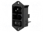 Connector: AC supply | socket | male | 10A | 250VAC | IEC 60320