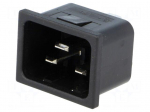 Connector: AC supply | socket | male | 16A | 250VAC | IEC 60320 | C20 (I)