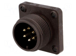 Connector: circular | socket | Series: CM | IP67 | PIN: 6 | male | 10A | 50V
