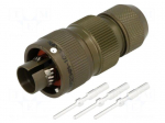 Connector: circular | VG95234 | plug | male | PIN: 3 | with contacts