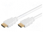 Cable | HDMI 1.4 | HDMI plug,both sides | 3m | white