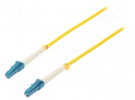 Fiber patch cord | both sides,LC/UPC | 10m | LSZH | yellow