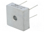 Single-phase bridge rectifier | Urmax: 800V | If: 25A | Ifsm: 400A