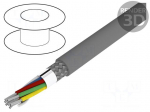 Wire | Alpha Essential C&C | 8x22AWG | PVC | dark grey | 300V | 30,5m