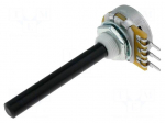 Potentiometer: shaft | single turn | 1M&Omega; | &plusmn;20% | 0.4W | linear | 6mm | THT
