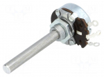 Potentiometer: shaft | single turn | 10&Omega; | 4W | &plusmn;20% | 6mm | Shaft: smooth