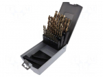 Drill set | Application: metal | Pcs: 25 | Mat: HSS | for metal