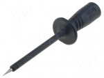 Test probe | 1000V | black | Tip diameter: 2mm | Socket size: 4mm