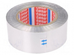 Tape: duct | W: 50mm | L: 50m | Thk: 70um | grey | acrylic | aluminium | 3%