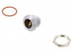 Connector: circular | 0E | socket | female | PIN: 2 | soldering | 10A | IP68