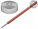 Wire | SiFF | 1x10mm2 | stranded | Cu | silicone | red | 500V | Class: 6