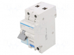 RCBO breaker | Inom: 25A | Ires: 30mA | Max surge current: 250A | IP20
