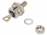 Diode: rectifying | 600V | 95A | cathode to stud | DO203AB | M8x1,25
