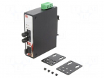 Media converter | GIGA ETHERNET/multi-mode fiber | 12&divide;48VDC | 2.2W