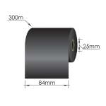 Ribbons 84mm x 300m/25mm/84mm/ Resin/Out, melns