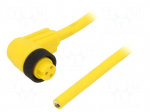 Cable: for sensors/automation | 7/8&rdquo; | PIN: 3 | angled | 3m | plug | 9.1A