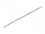 LED tape | white warm | 5050 | LED/m: 60 | 10mm | white PCB | IP64 | 120&deg;