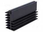 Heatsink: extruded | black | L: 100mm | W: 30mm | H: 52mm | 3K/W | aluminium