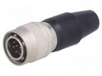 Connector: circular | push-pull | plug | PIN: 10 | 2A | HR10 | soldering