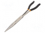 Pliers: half-rounded nose | straight,elongated | 342mm