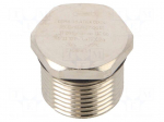 Stopper | M20 | 1.5 | IP68 | brass | Plating: nickel | V-Ms-Ex-d | -20&divide;95&deg;C