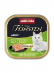 ANIMONDA Vom Feinsten Adult Turkey, chicken breast and herbs - wet cat food - 100g