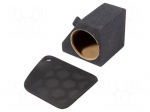 Car loudspeaker enclosure | MDF | black melange | 200m | Audi | 8l