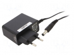 Power supply: switching | mains,plug-in | 12VDC | 1.25A | 15W | 84.13%