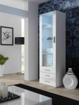 Cama display cabinet SOHO S1 white/white gloss