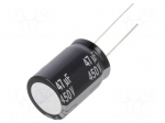 Capacitor: electrolytic | low ESR | THT | 47uF | 450VDC | &Oslash;18x25mm | &plusmn;20%