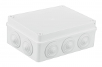 S-BOX box surface mounting IP65 190x140x70mm with glands white