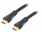 Cable | HDMI plug,both sides | PVC | HDMI 1.4 | Len: 8m | black | 28AWG