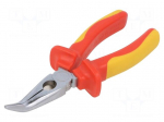Pliers | insulated,curved,half-rounded nose,universal | 160mm