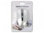 Mouse | black,silver | USB A | optical,wired | 1.35m | No.of butt: 4
