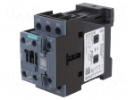 Contactor: 3-pole | NO x3 | Auxiliary contacts: NO + NC | 24VDC | 17A