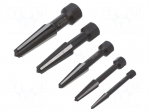 Tools set: screw extractor | 5pcs.