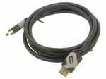 Cable | DisplayPort plug,both sides | PVC | DisplayPort 1.4 | 2m