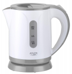 Adler | Kettle | AD 1371g | Electric | 850 W | 0.8 L | Stainless steel/Polypropylene | 360&deg; rotational base | White/Grey