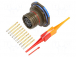 Connector: military | socket | female | PIN: 10 | straight | crimped