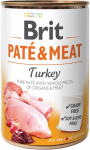BRIT Pat&eacute; & Meat with Turkey - wet dog food - 400g