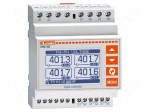 Meter: network parameters | for DIN rail mounting | LCD | 128x80